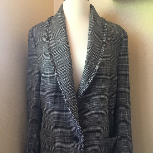 Joie Jemora Blazer Plaid Medium - Picture 4 of 8